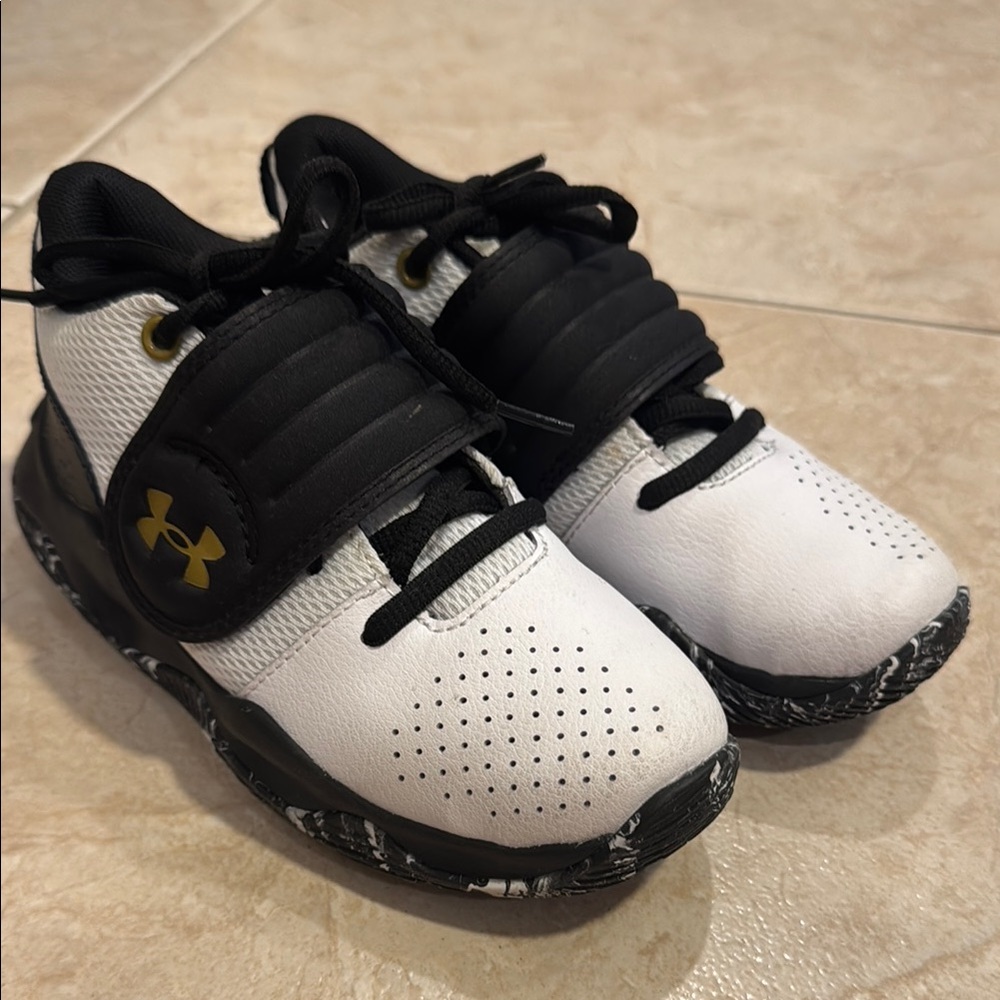 Under Armour Kids' Black and White Sneakers